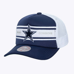 NFL Dallas Cowboys Stripe Front Trucker Adjustable Hat