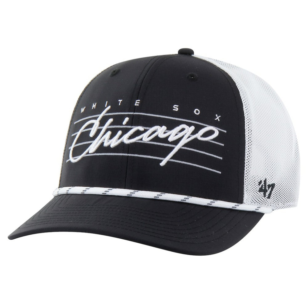 Chicago White Sox Downburst Trucker Adjustable Hat - Black | 47 brand