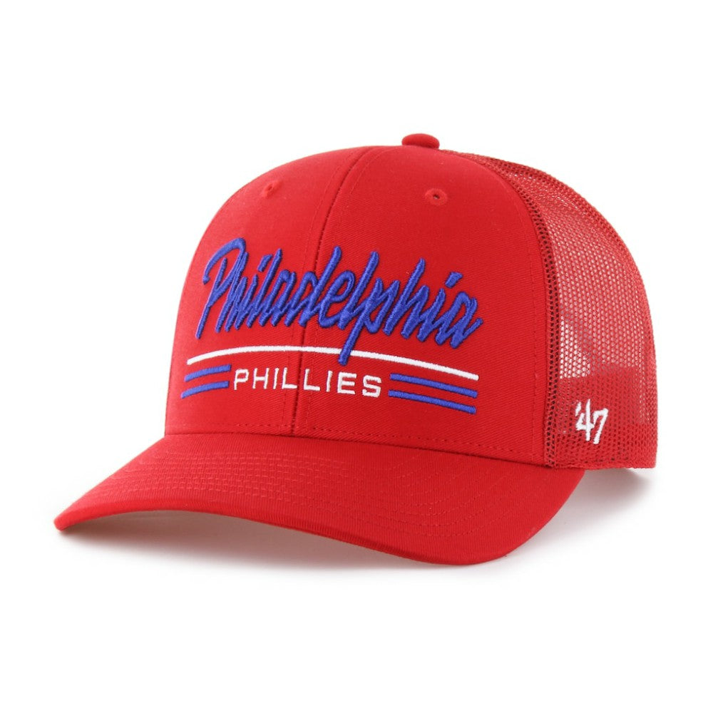 Philadelphia Phillies Garner Trucker Adjustable Hat - Red | 47 brand