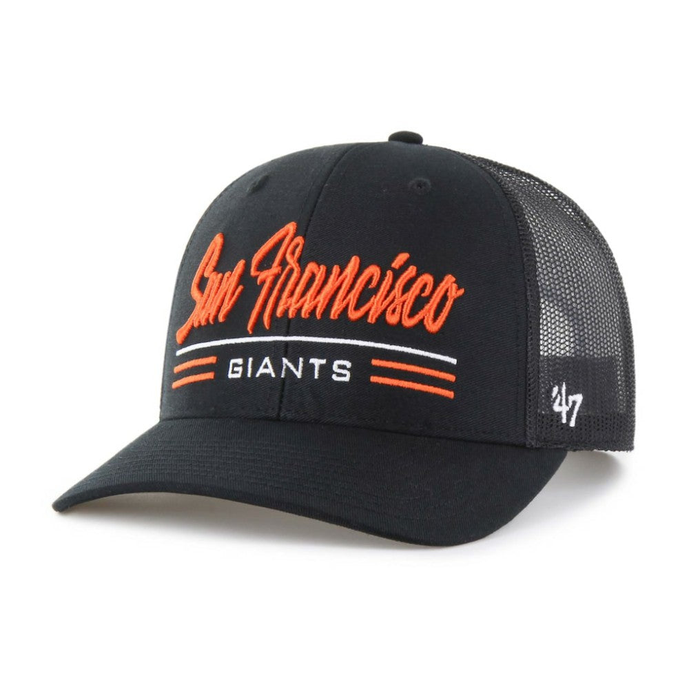 San Francisco Giants Garner Trucker Adjustable Hat - Black | 47 brand