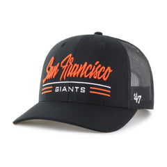 San Francisco Giants Garner Trucker Adjustable Hat - Black | 47 brand