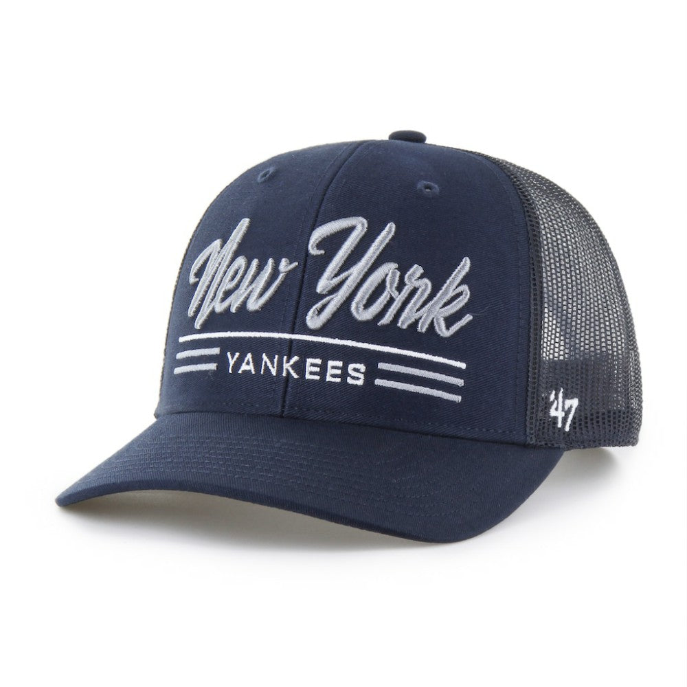 New York Yankees Garner Trucker Adjustable Hat - Navy | 47 brand