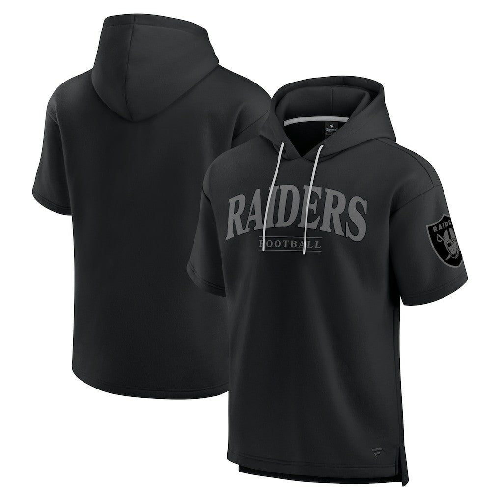 NFL Las Vegas Raiders Unisex Elements Ready Short Sleeve Pullover Hoodie