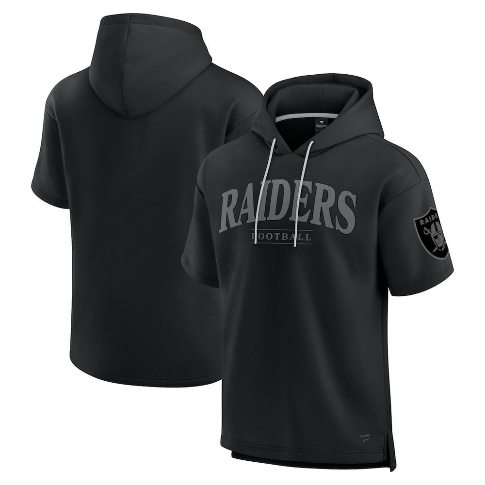 NFL Las Vegas Raiders Unisex Elements Ready Short Sleeve Pullover Hoodie