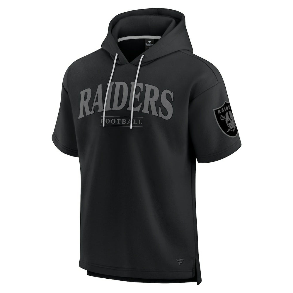NFL Las Vegas Raiders Unisex Elements Ready Short Sleeve Pullover Hoodie