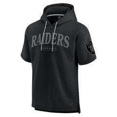 NFL Las Vegas Raiders Unisex Elements Ready Short Sleeve Pullover Hoodie