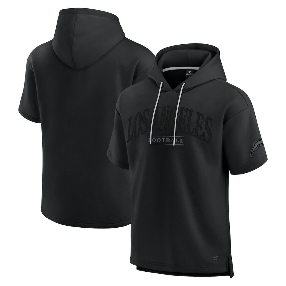 NFL Los Angeles Chargers Unisex Elements Ready Short Sleeve Pullover Hoodie