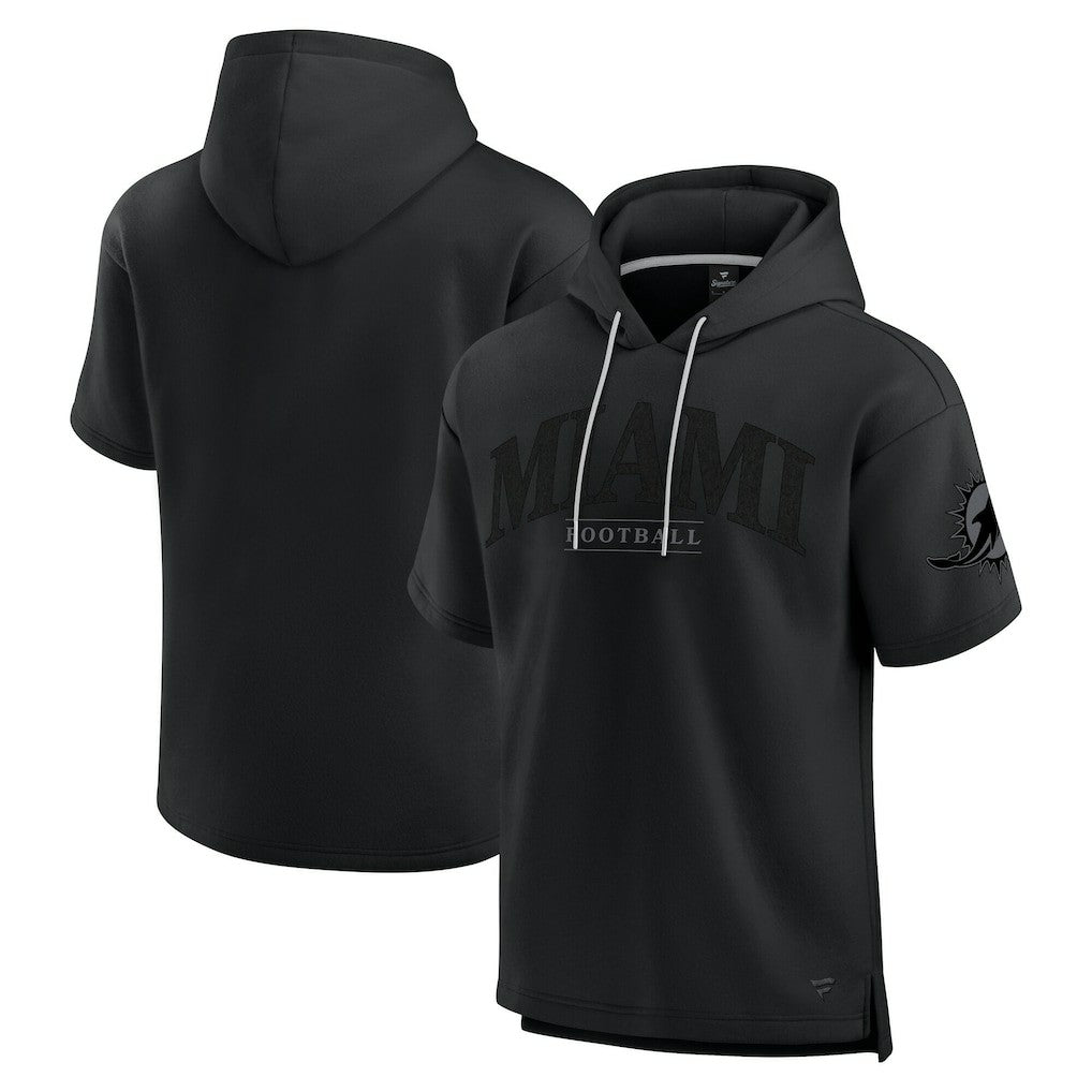 NFL Miami Dolphins Unisex Elements Ready Short Sleeve Pullover Hoodie