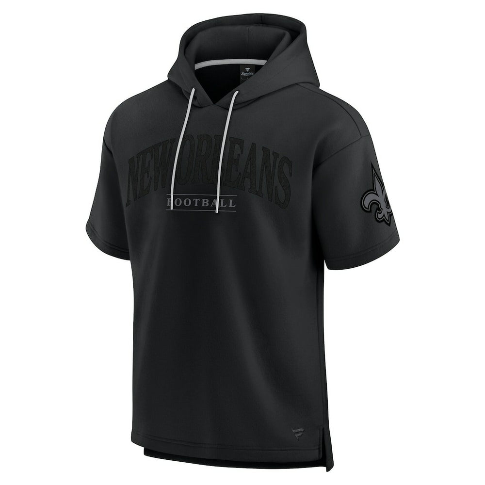 NFL New Orleans Saints Unisex Elements Ready Short Sleeve Pullover Hoodie