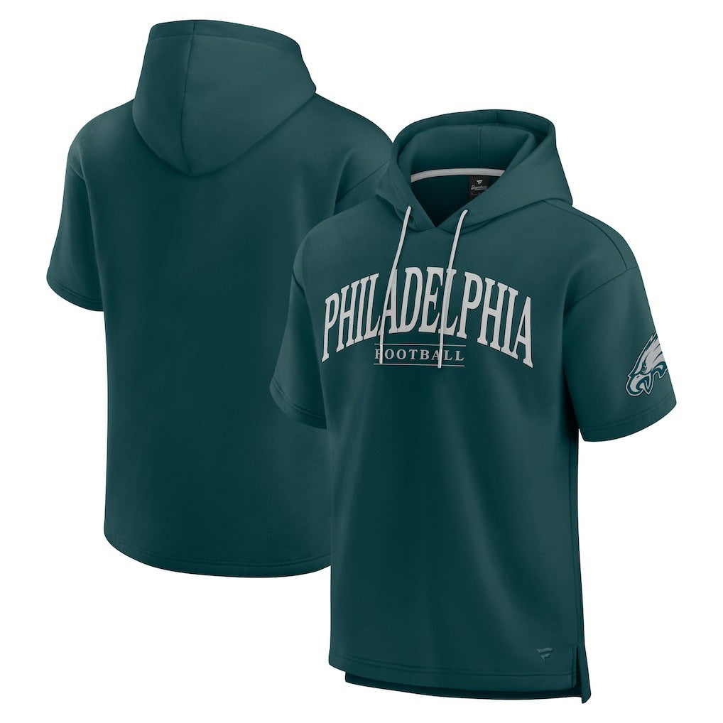 NFL Philadelphia Eagles Unisex Elements Ready Short Sleeve Pullover Hoodie