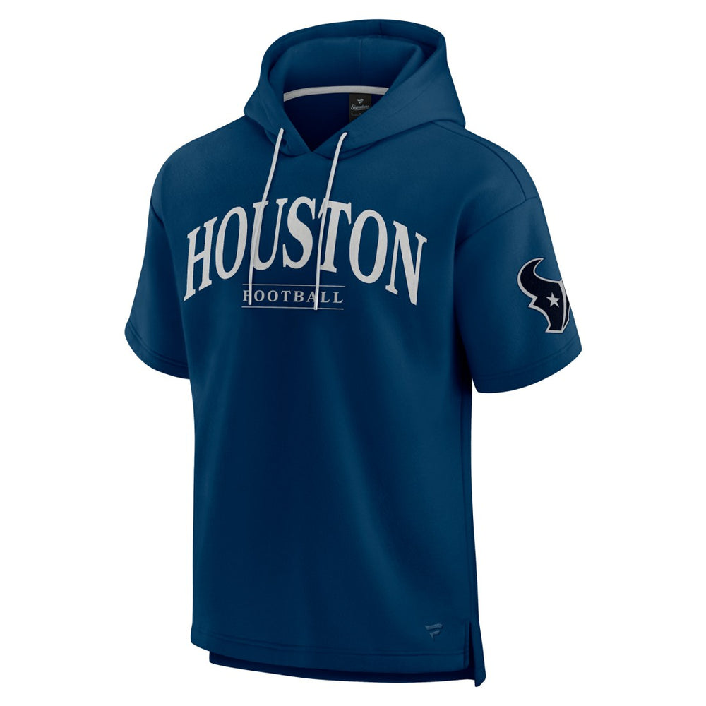 NFL Houston Texans Unisex Elements Ready Short Sleeve Pullover Hoodie