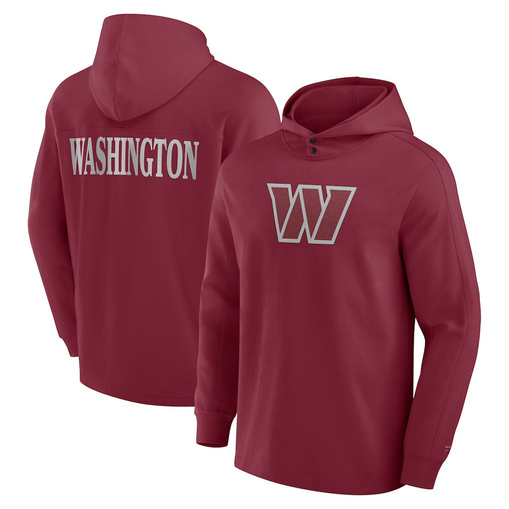 NFL Washington Commanders Elements Blaze Tri-Blend Long Sleeve Hoodie T-Shirt