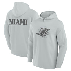 NFL Miami Dolphins Elements Blaze Tri-Blend Long Sleeve Hoodie T-Shirt