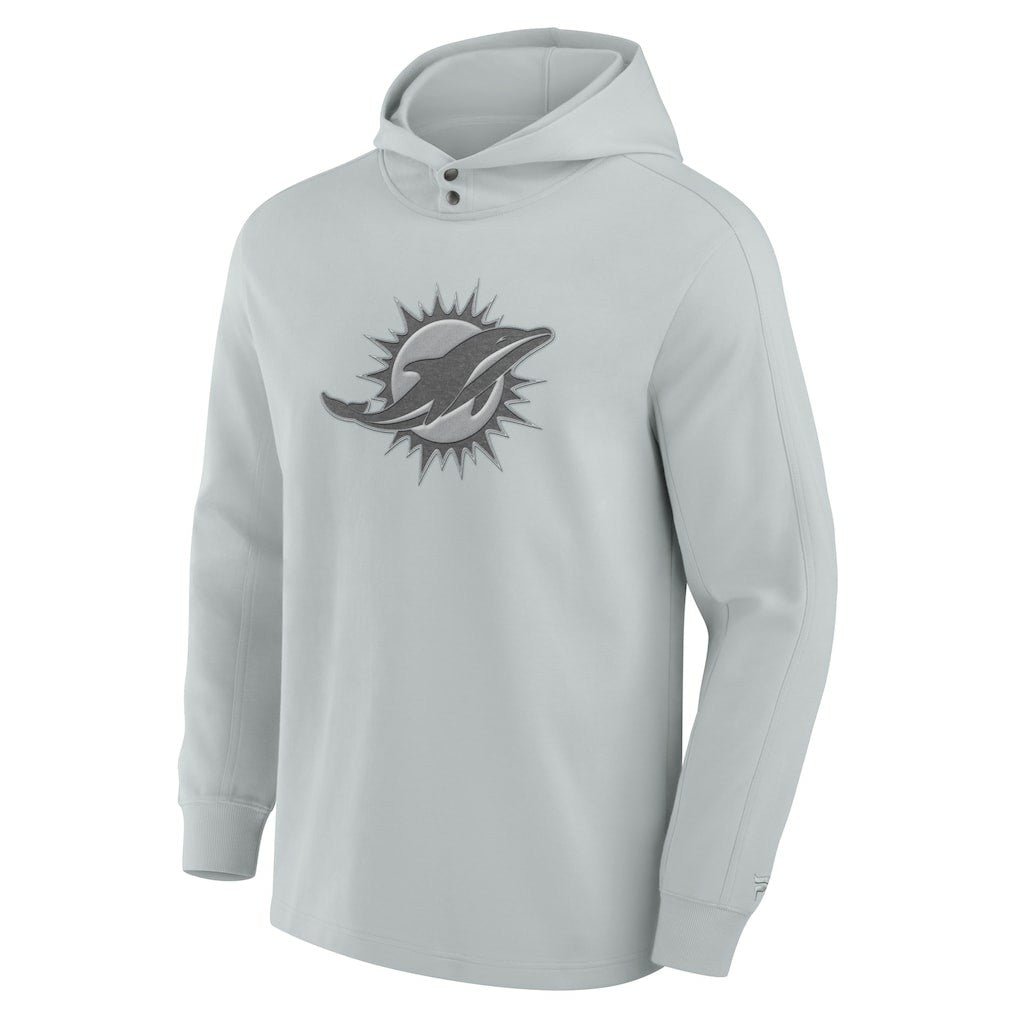 NFL Miami Dolphins Elements Blaze Tri-Blend Long Sleeve Hoodie T-Shirt