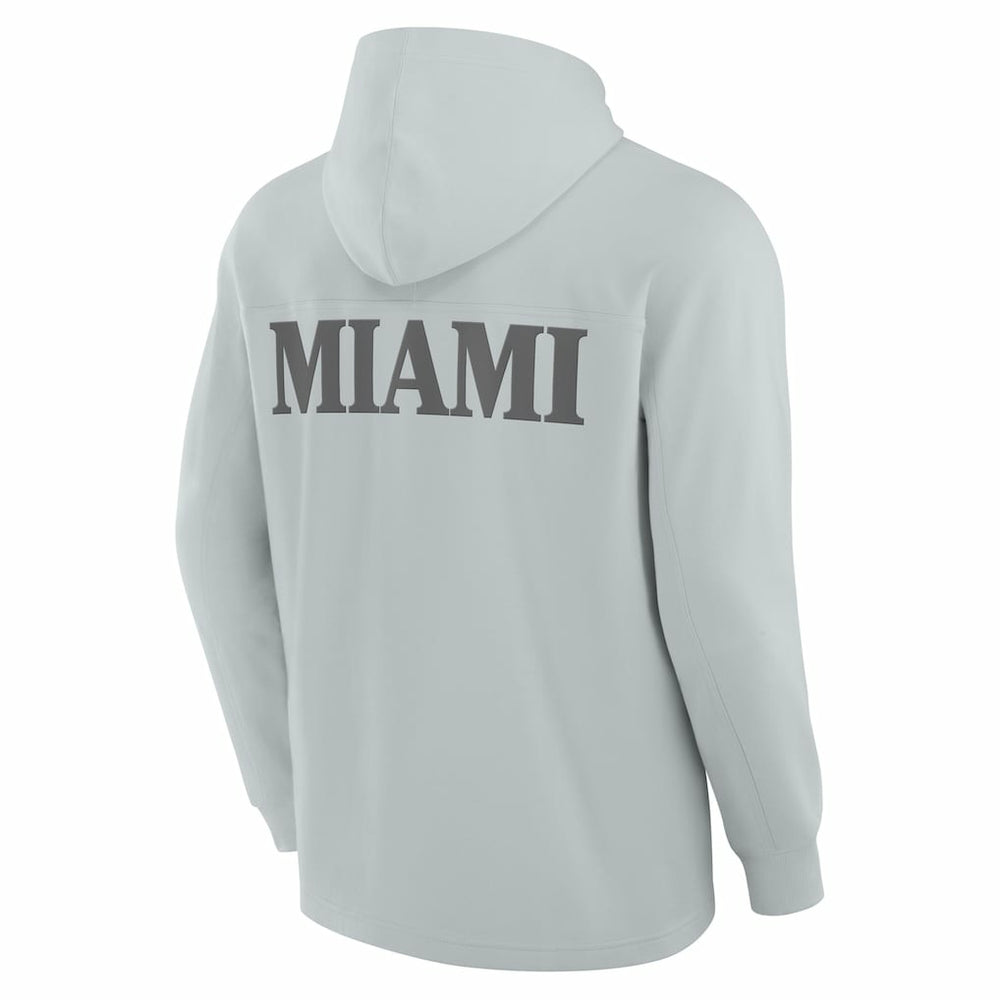 NFL Miami Dolphins Elements Blaze Tri-Blend Long Sleeve Hoodie T-Shirt