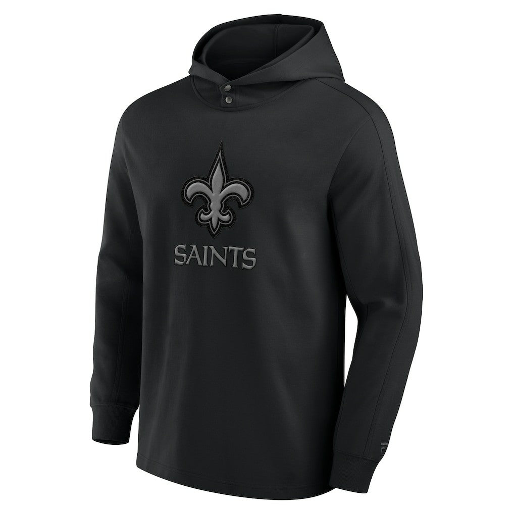 NFL New Orleans Saints Elements Blaze Tri-Blend Long Sleeve Hoodie T-Shirt