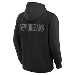 NFL New Orleans Saints Elements Blaze Tri-Blend Long Sleeve Hoodie T-Shirt