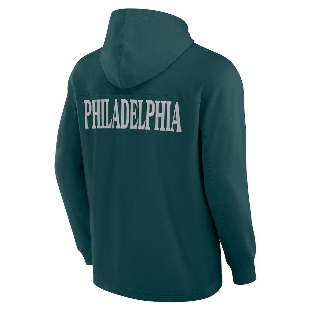 NFL Philadelphia Eagles Elements Blaze Tri-Blend Long Sleeve Hoodie T-Shirt