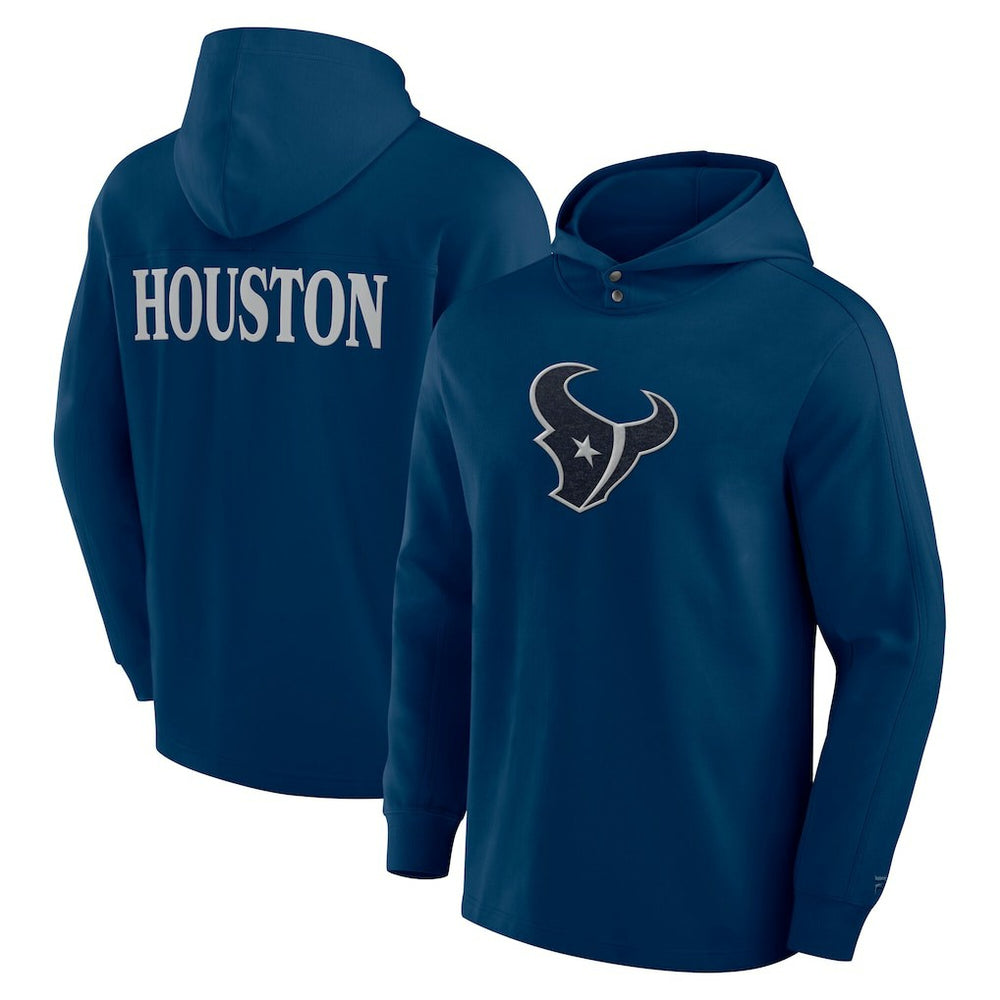 NFL Houston Texans Elements Blaze Tri-Blend Long Sleeve Hoodie T-Shirt