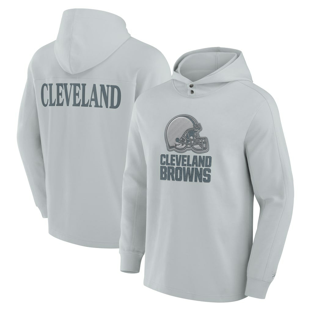 NFL Cleveland Browns Elements Blaze Tri-Blend Long Sleeve Hoodie T-Shirt