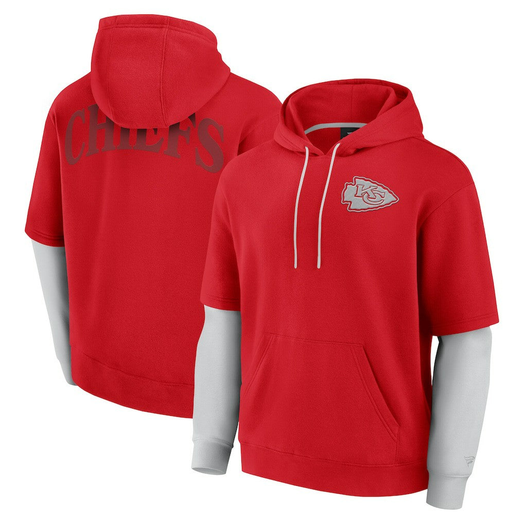NFL Kansas City Chiefs Unisex Sleek Elements Pullover Hoodie