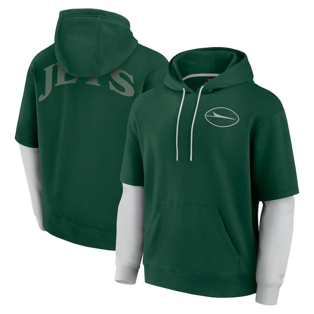 NFL New York Jets Unisex Sleek Elements Pullover Hoodie
