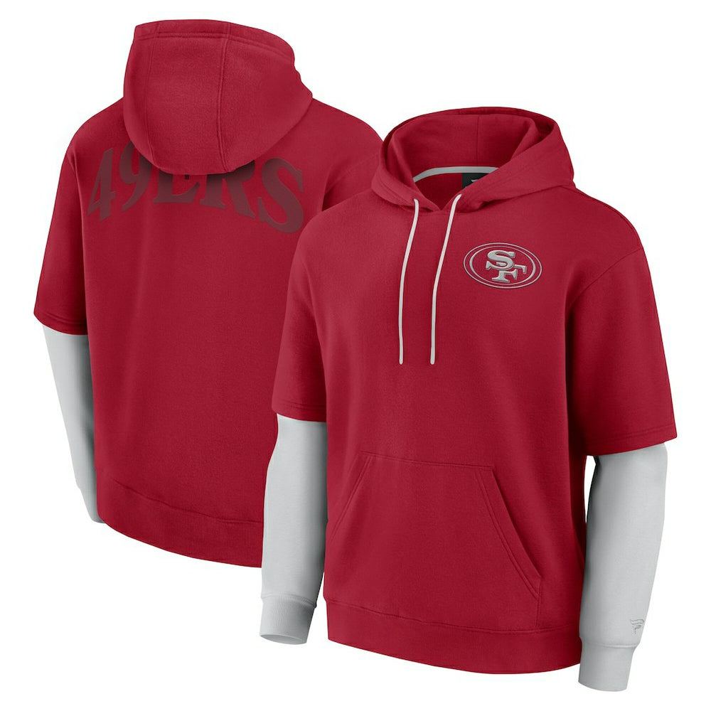 NFL San Francisco 49ers Unisex Sleek Elements Pullover Hoodie