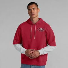 NFL San Francisco 49ers Unisex Sleek Elements Pullover Hoodie