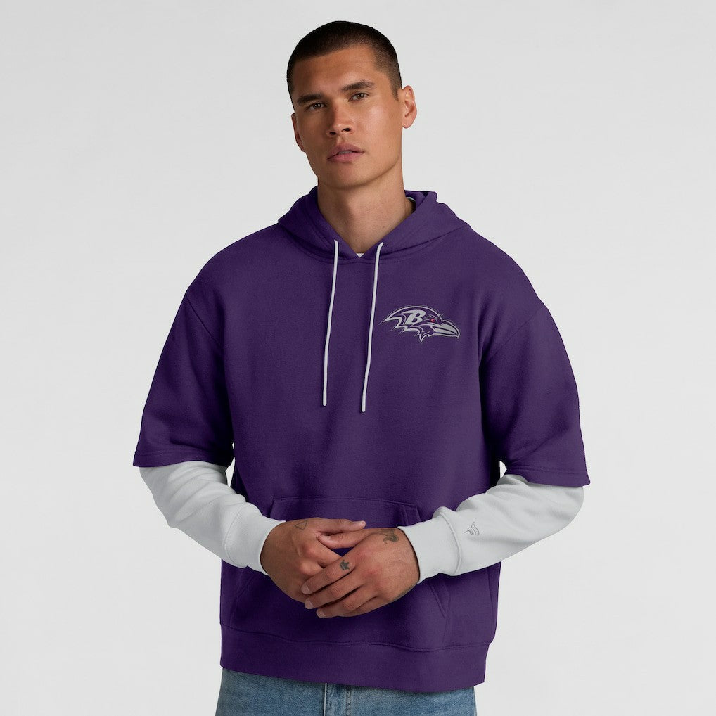 NFL Baltimore Ravens Unisex Sleek Elements Pullover Hoodie