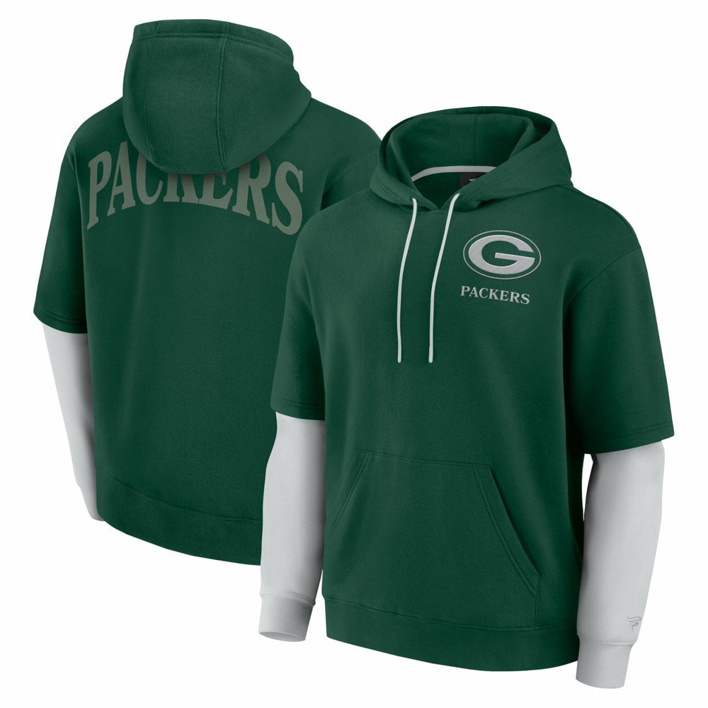 NFL Green Bay Packers Unisex Sleek Elements Pullover Hoodie