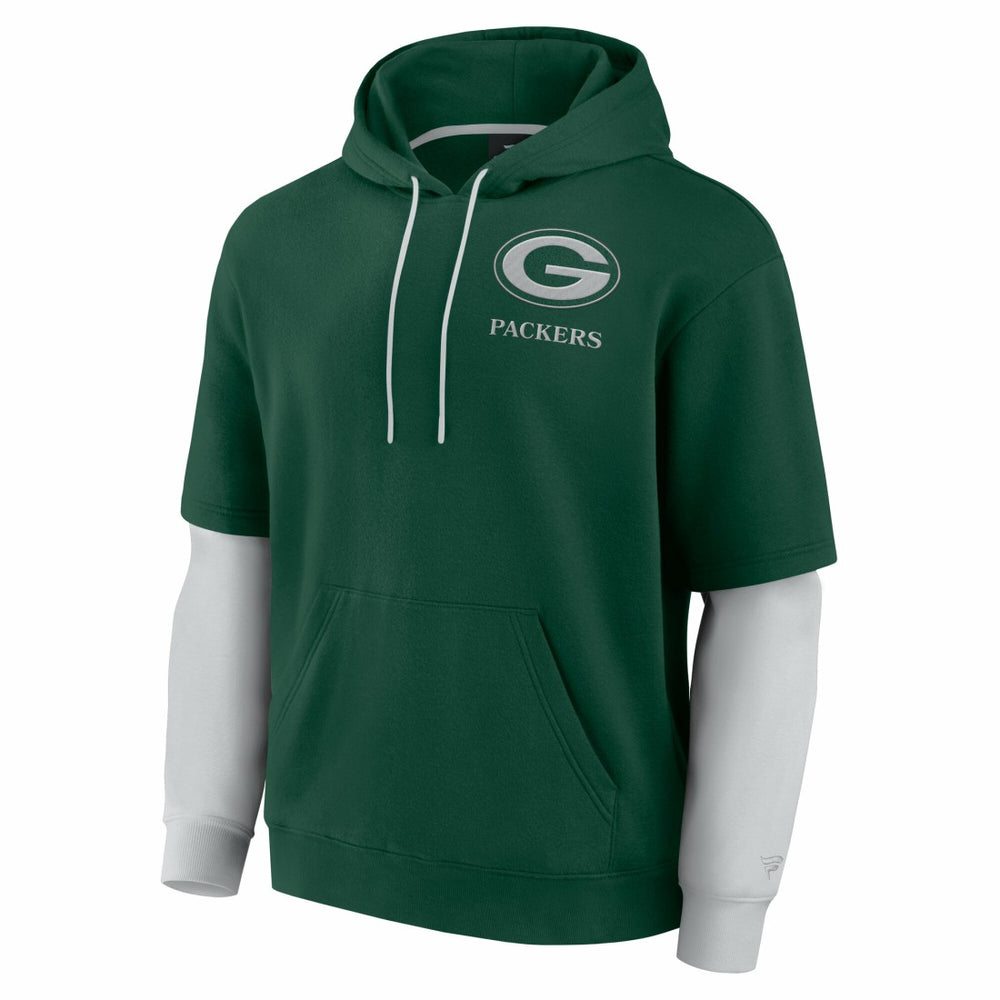 NFL Green Bay Packers Unisex Sleek Elements Pullover Hoodie