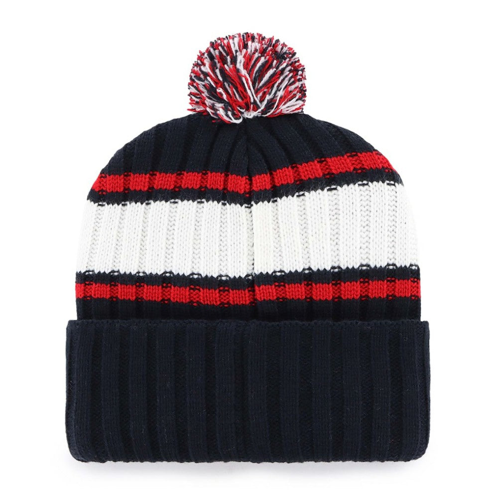 Boston Red Sox Plateau Cuffed Knit Hat with Pom - Navy | 47 brand