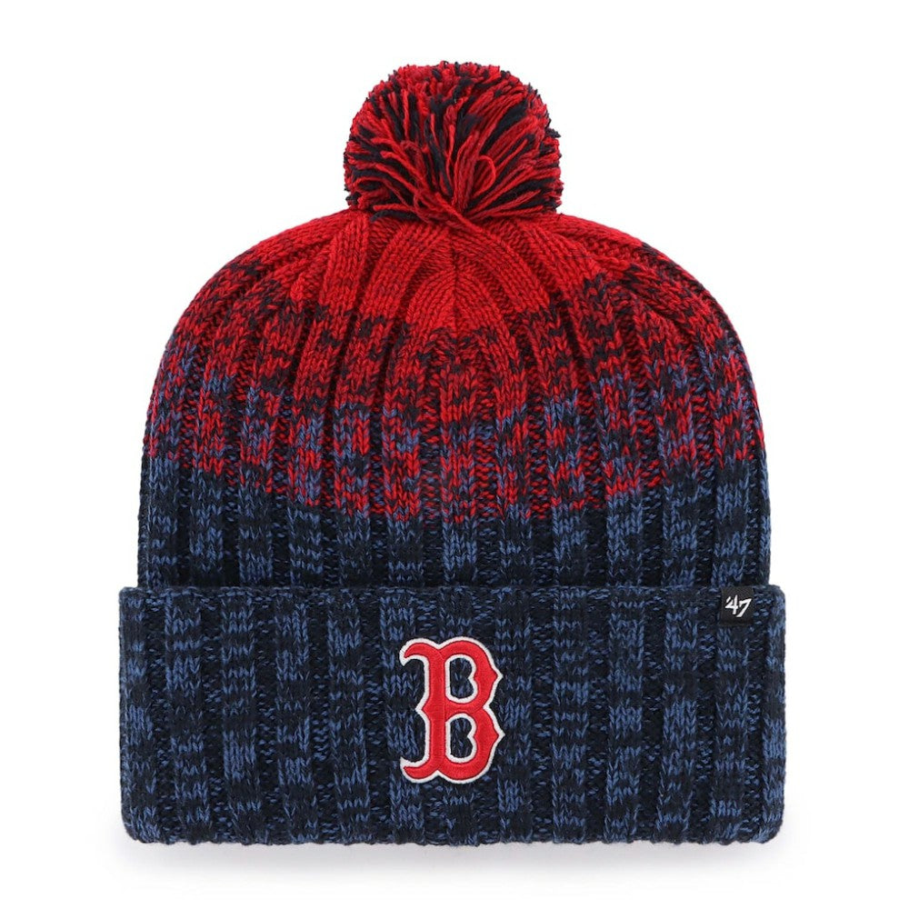 Boston Red Sox Cascade Cuffed Knit Hat with Pom - Navy | 47 brand