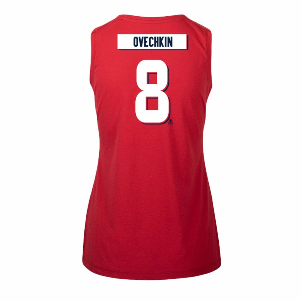 Alexander Ovechkin Washington Capitals Levelwear Women's Macy Player Name & Number Tank Top