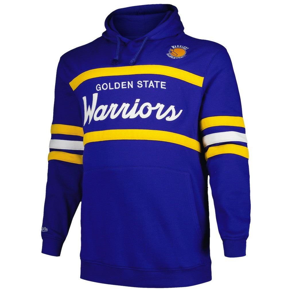 Golden State Warriors Big & Tall Hardwood Classics Head Coach Pullover Hoodie sale - Royal | Mitchell & Ness cheap