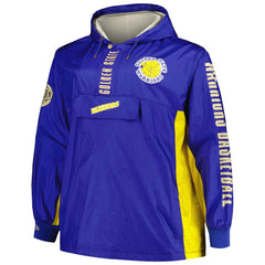 Golden State Warriors Big & Tall Hardwood Classics Team OG 2.0 Anorak Hoodie Quarter-Zip Windbreaker Jacket sale - Royal | Mitchell & Ness online