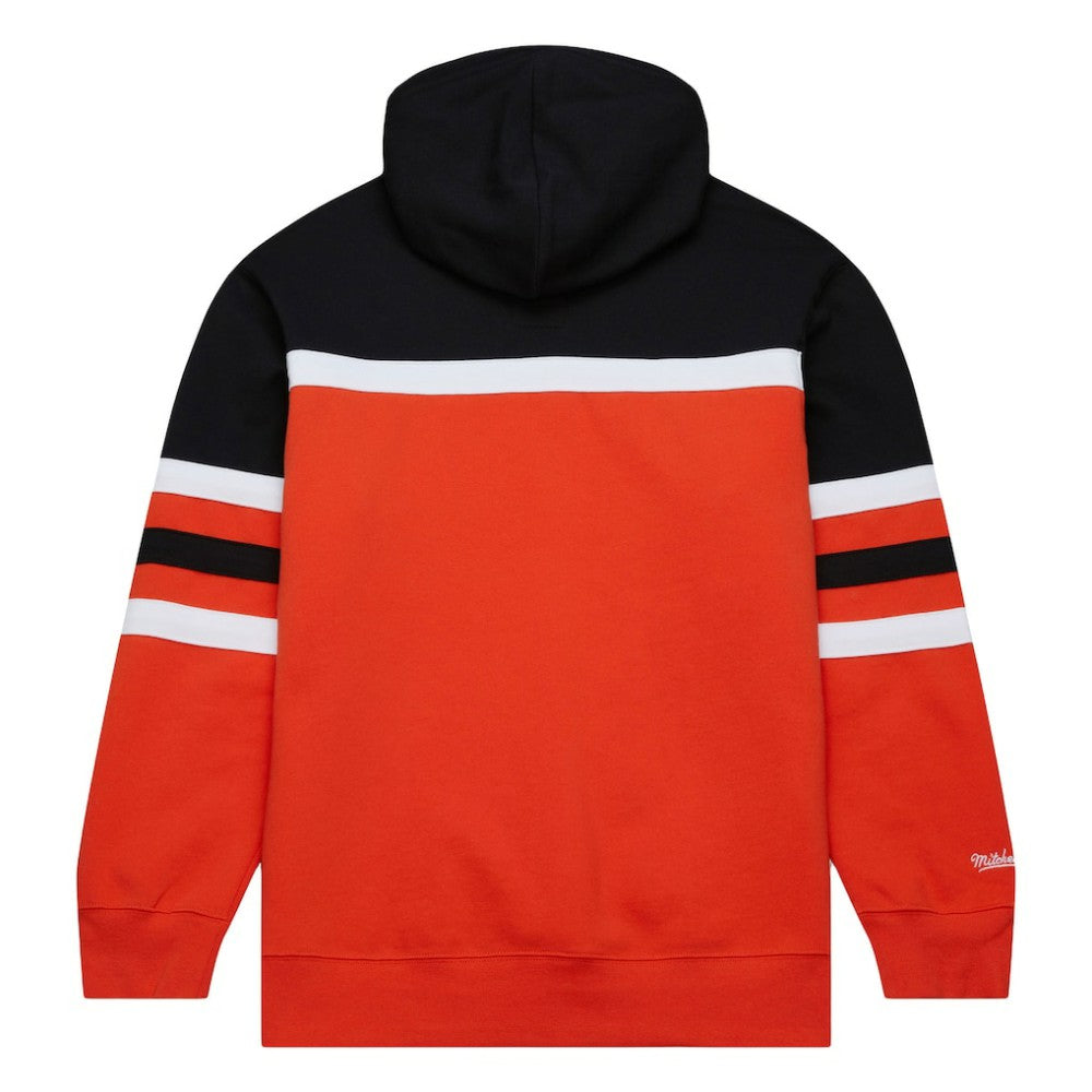 San Francisco Giants Head Coach Pullover Hoodie - Orange/Black | Mitchell & Ness