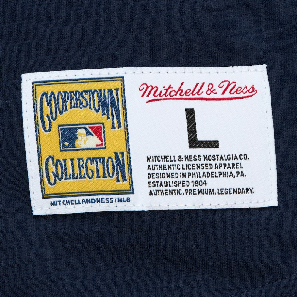Houston Astros Cooperstown Collection Legendary Raglan Slub Henley 3/4-Sleeve T-Shirt - Navy | Mitchell & Ness