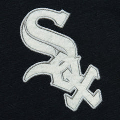 Chicago White Sox Cooperstown Collection Legendary Raglan Slub Henley 3/4-Sleeve T-Shirt - Black | Mitchell & Ness