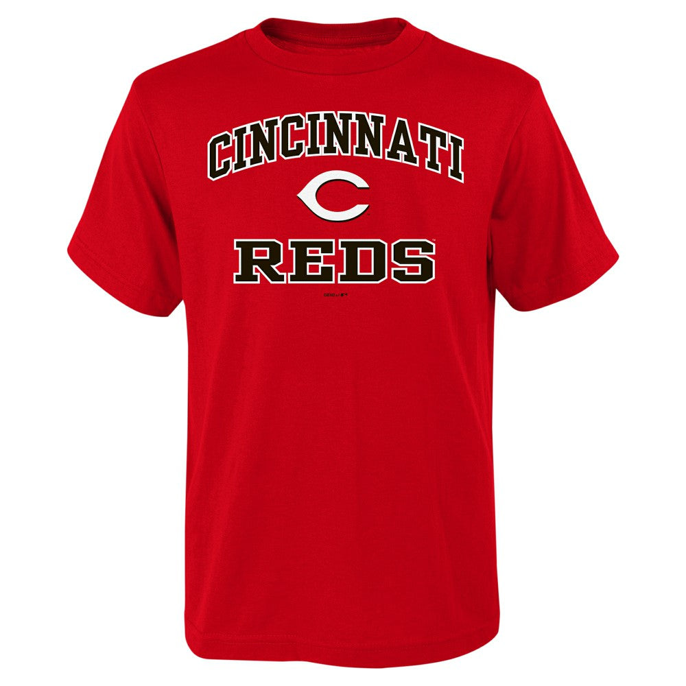 Cincinnati Reds Youth Heart & Soul T-Shirt - Red