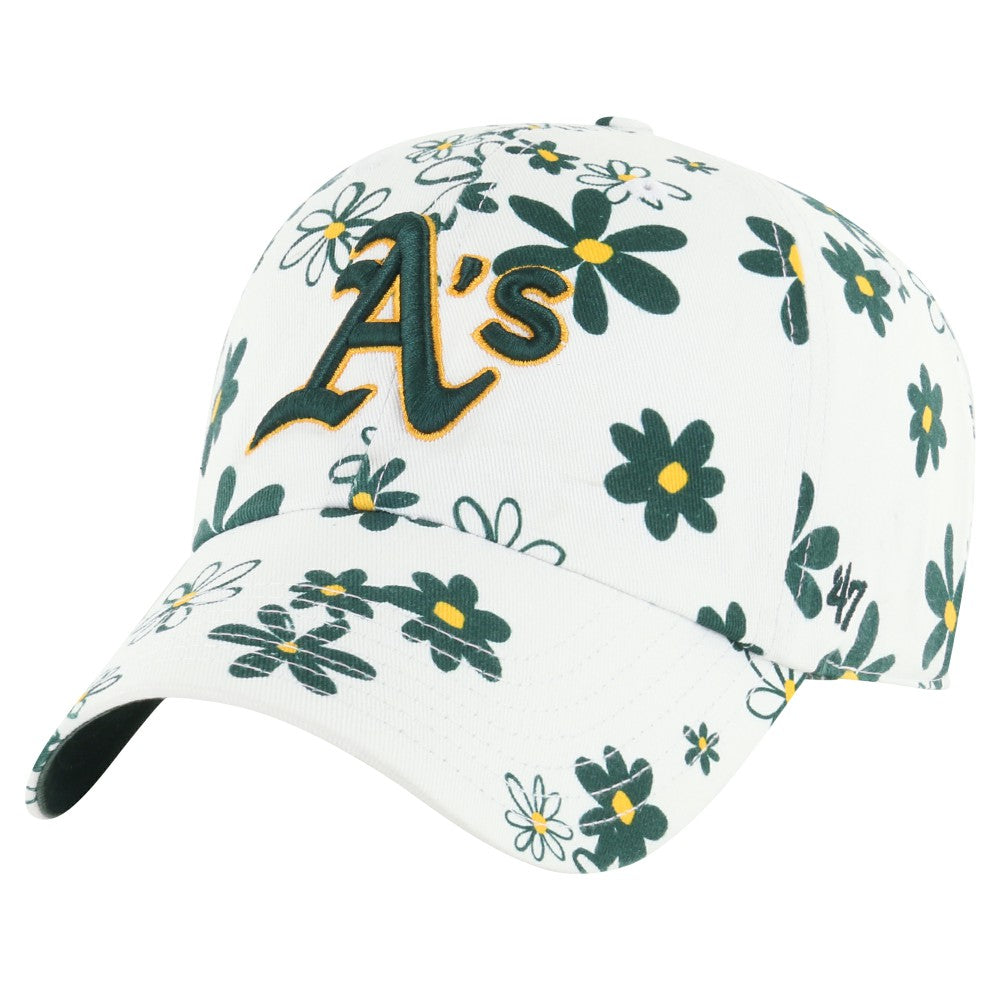 Athletics Girls Youth Daisy Delight Clean Up Adjustable Hat - White | 47 brand