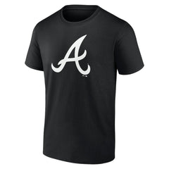 Atlanta Braves Monochrome Personalized Name & Number T-Shirt - Black