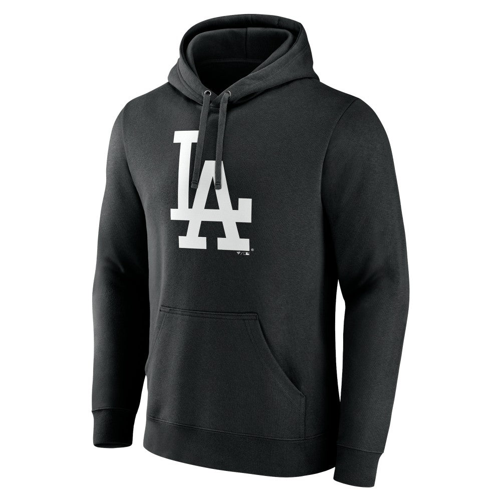 Los Angeles Dodgers Monochrome Personalized Name & Number Pullover Hoodie - Black