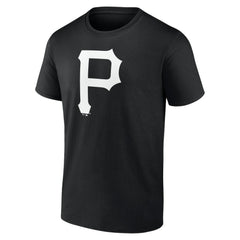 Pittsburgh Pirates Monochrome Personalized Name & Number T-Shirt - Black