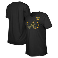 Atlanta Braves Women's Armed Forces Day T-Shirt - Black | New Era