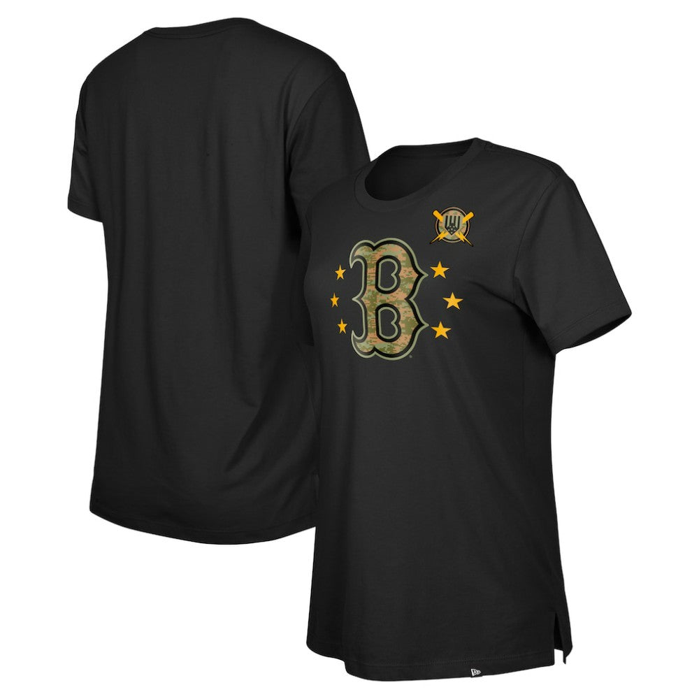 Boston Red Sox Women's Armed Forces Day T-Shirt - Black | New Era