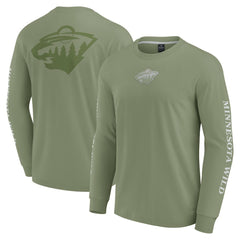 Minnesota Wild Fanatics Elements Strive Long Sleeve T-Shirt