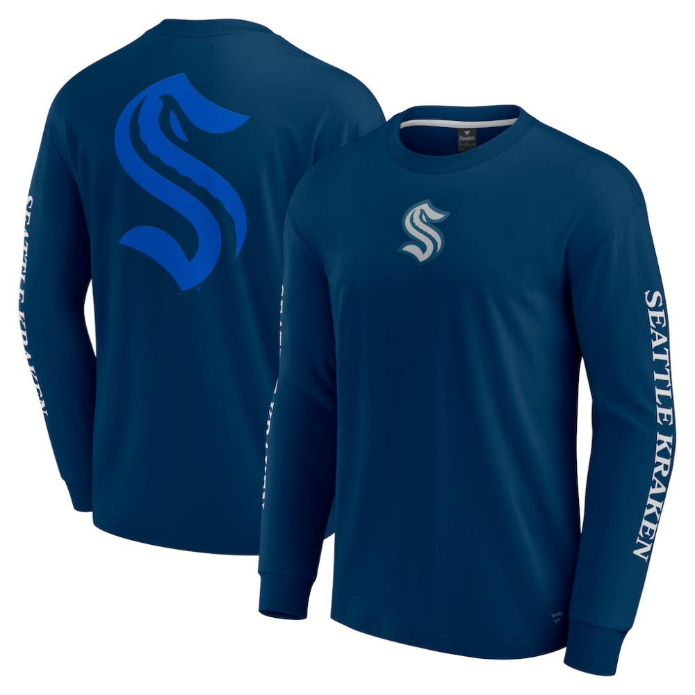 Seattle Kraken Fanatics Elements Strive Long Sleeve T-Shirt