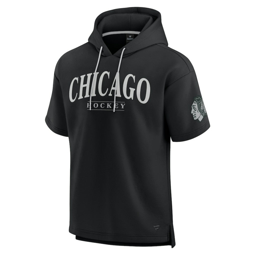 Chicago Blackhawks Fanatics Elements Ready Short Sleeve Pullover Hoodie