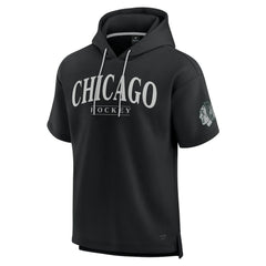 Chicago Blackhawks Fanatics Elements Ready Short Sleeve Pullover Hoodie